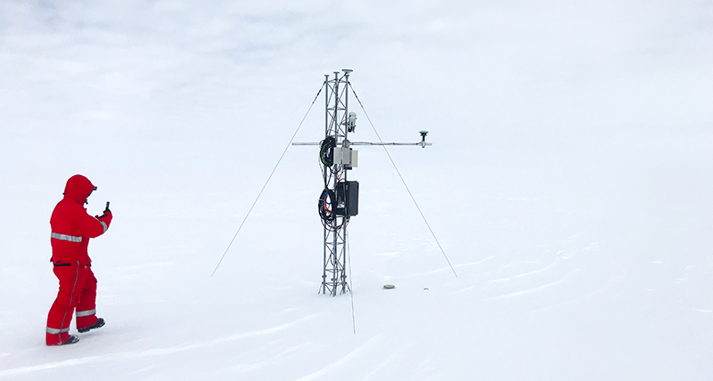 GNSS-RR snow monitoring system ready